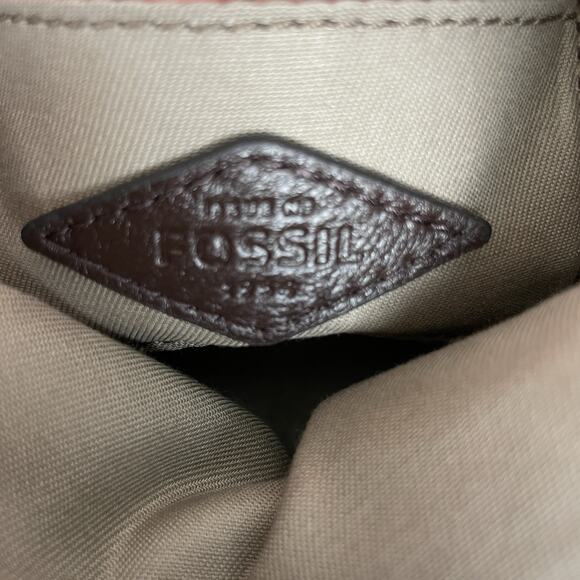 Fossil Women's Rose Gold Piper Toaster Leather Crossbody purse shoulder bag - Picture 7 of 9